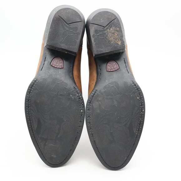 Ariat Heritage R Toe Western Boots Women's Size 8.5 C Brown Leather Cowboy - Picture 7 of 9